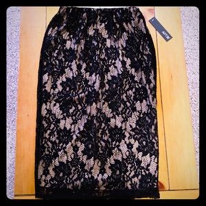 Apt. 9 black lace pencil skirt size XS